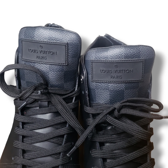 Louis Vuitton Men's Black Sneakers Size G8 - Picture 5 of 16